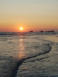 coucher soleil plage